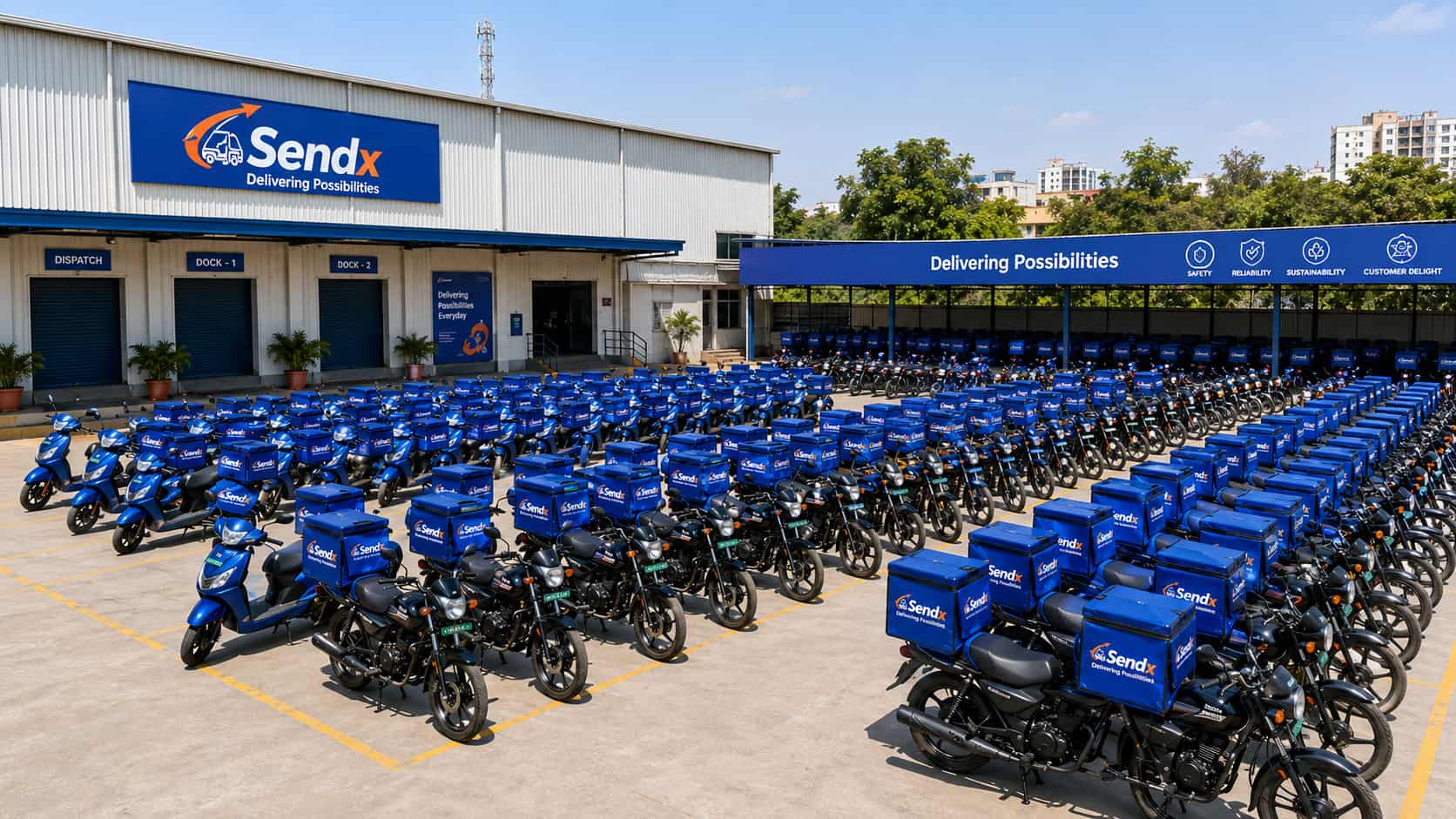 SendX riders and delivery staff
